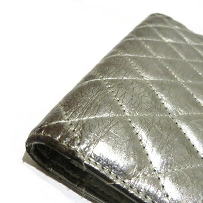 Chanel Matelasse 2.55 Silver Wallet