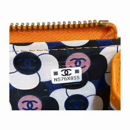 Chanel Matelasse Lambskin Zip Coin Case Wallet
