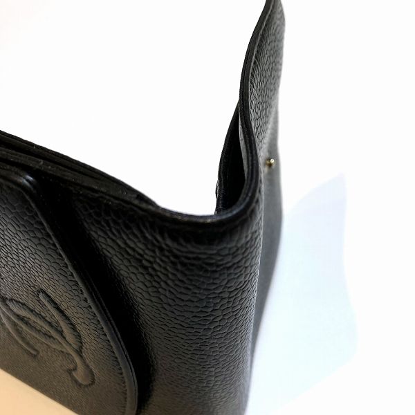 Chanel Caviar Skin Bifold Wallet A13496