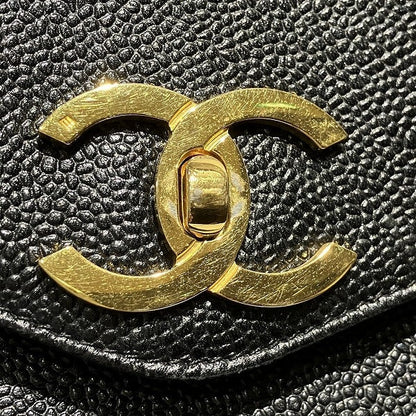 Chanel Caviar Coco Mark Chain Tote Bag A04566