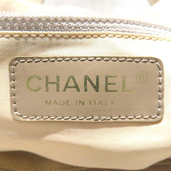 Chanel Nylon Canvas Leather Tote Bag
