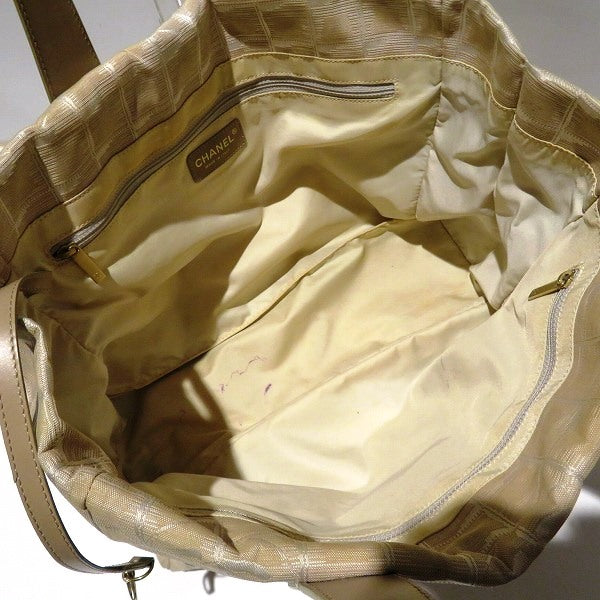 Chanel Nylon Canvas Leather Tote Bag
