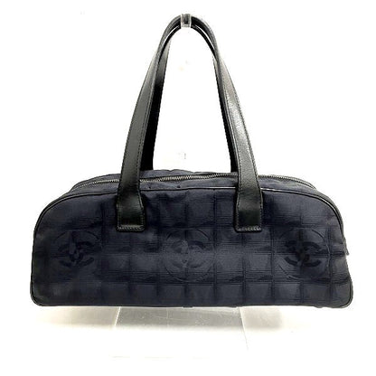 Chanel Nylon Jacquard Leather New Travel Line Handbag A15828