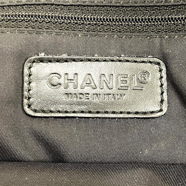 Chanel Nylon Jacquard Leather New Travel Line Handbag A15828