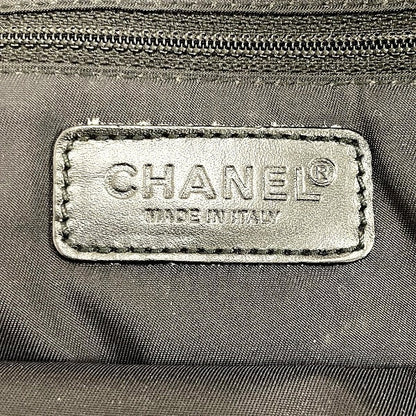 Chanel Nylon Jacquard Leather New Travel Line Handbag A15828