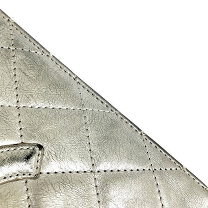 Chanel Cambon Line Silver Bifold Wallet