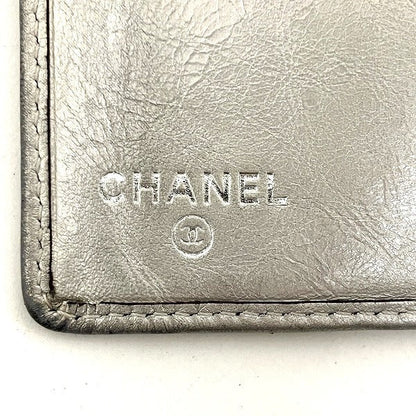 Chanel Cambon Line Silver Bifold Wallet