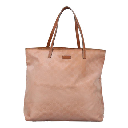 GUCCI GG Canvas Tote Bag Gold Pink 295252  100343