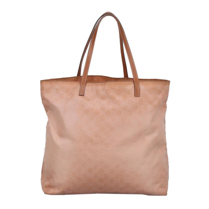 GUCCI GG Canvas Tote Bag Gold Pink 295252  100343