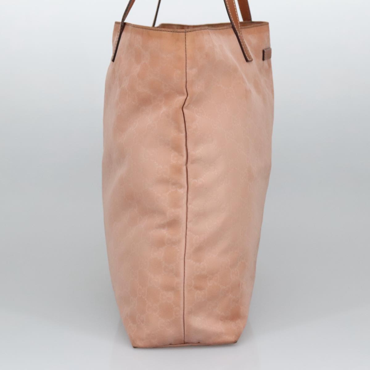 GUCCI GG Canvas Tote Bag Gold Pink 295252  100343