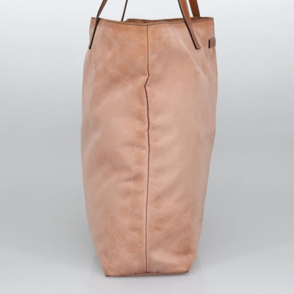 GUCCI GG Canvas Tote Bag Gold Pink 295252  100343