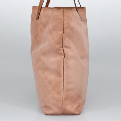 GUCCI GG Canvas Tote Bag Gold Pink 295252  100343