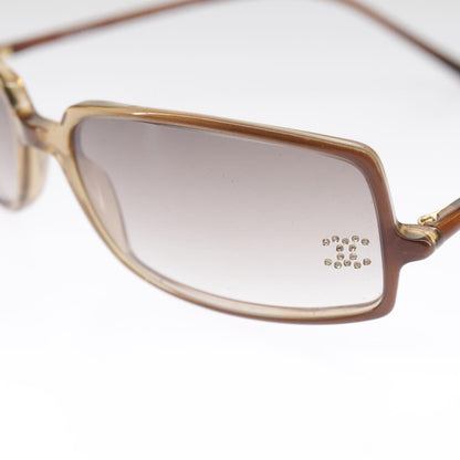 CHANEL Sunglasses plastic Brown CC 101115