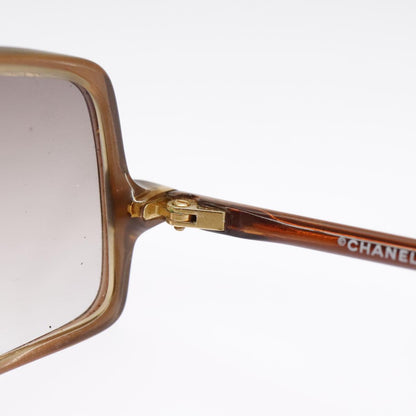 CHANEL Sunglasses plastic Brown CC 101115