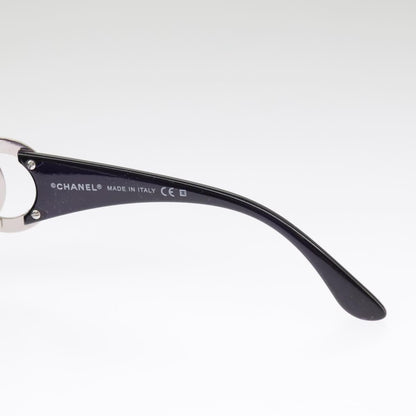 CHANEL Sunglasses plastic Black CC 101116