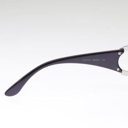 CHANEL Sunglasses plastic Black CC 101116