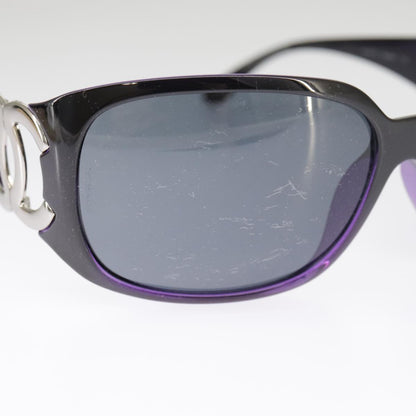 CHANEL Sunglasses plastic Black CC 101116