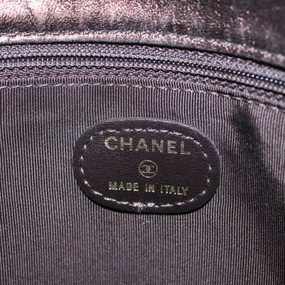 CHANEL Shoulder Bag Leather Bronze CC 101129