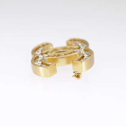 CHANEL Brooch metal Gold Tone CC 101302A