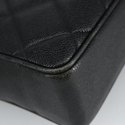 CHANEL Matelasse Hand Bag Caviar Skin Black CC 101307A