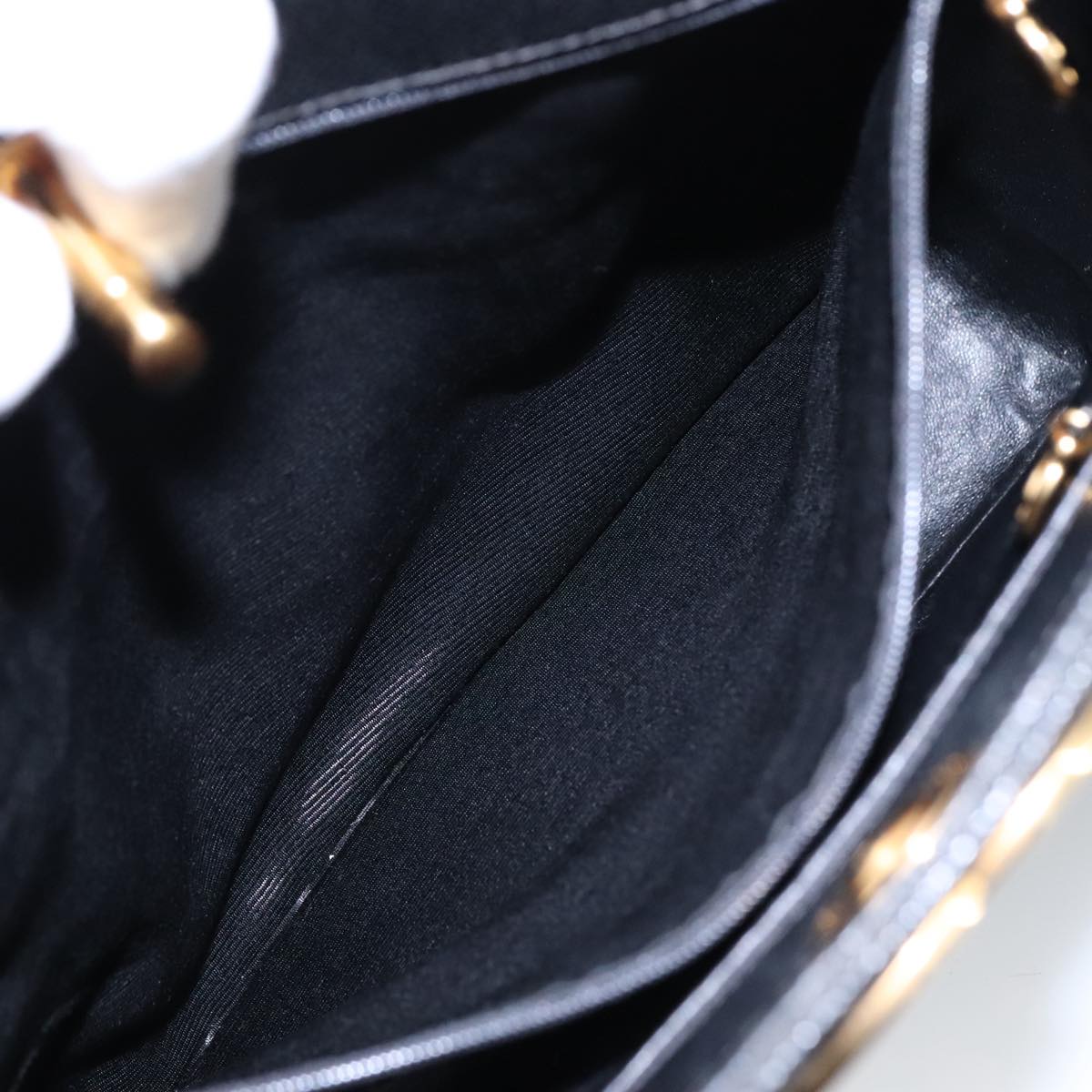 CHANEL Matelasse Hand Bag Caviar Skin Black CC 101307A