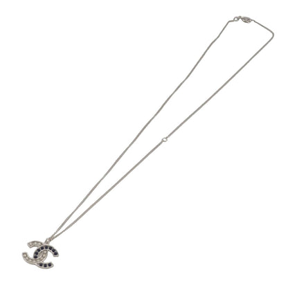 CHANEL Necklace metal Silver CC 101323A