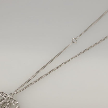 CHANEL Necklace metal Silver CC 101323A