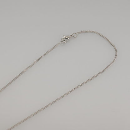 CHANEL Necklace metal Silver CC 101323A