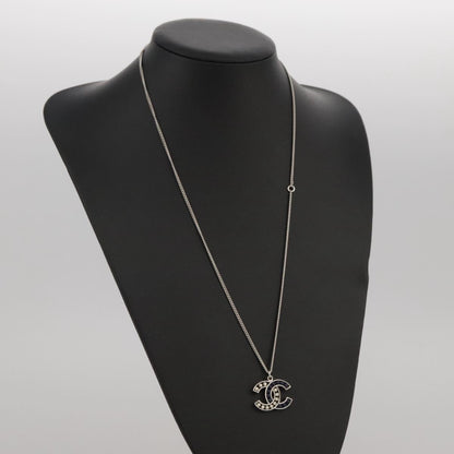 CHANEL Necklace metal Silver CC 101323A