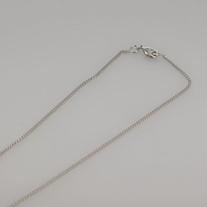 CHANEL Necklace metal Silver CC 101323A
