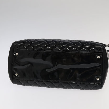 CHANEL Matelasse Chain Shoulder Bag Enamel Black CC 101334A