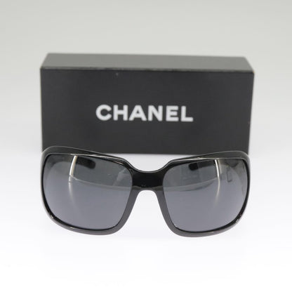 CHANEL Sunglasses plastic Black CC 101335