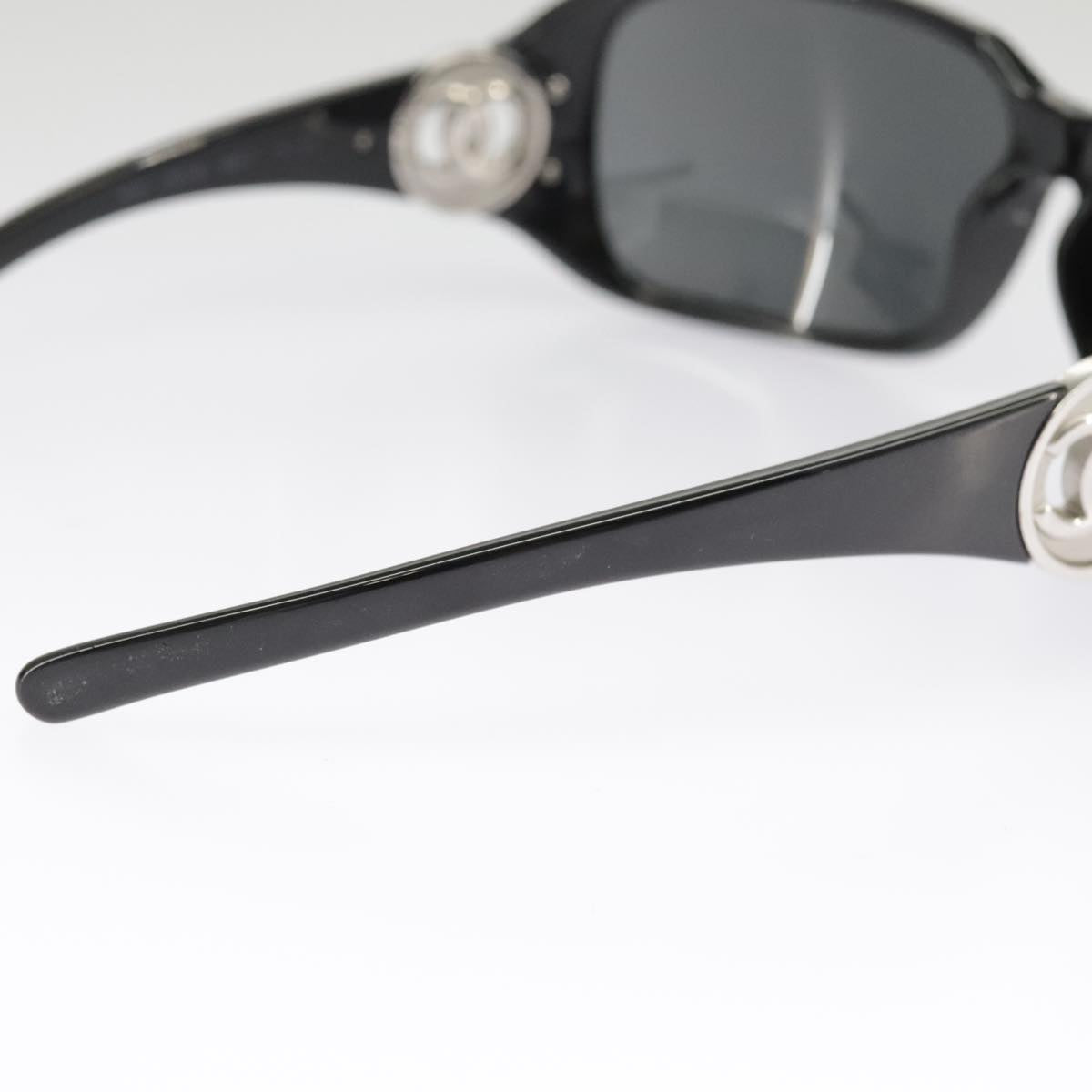 CHANEL Sunglasses plastic Black CC 101335