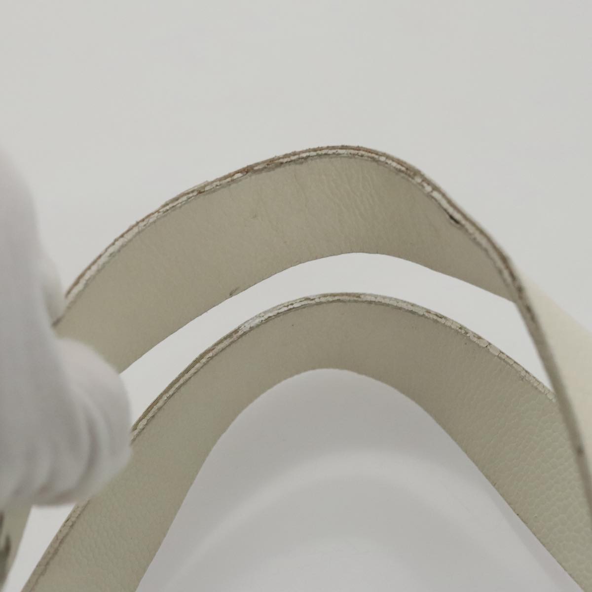 CHANEL Camelia Tote Bag Canvas White Black CC 101996