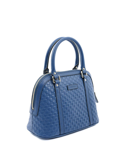 Gucci  GG Marmont Mini Blue Leather Handbag