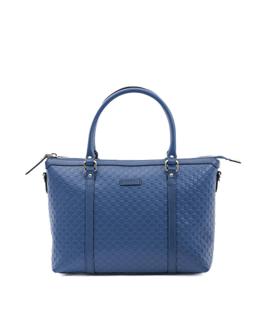 Gucci  GG Marmont Mini Shoulder Bag in Blue Leather