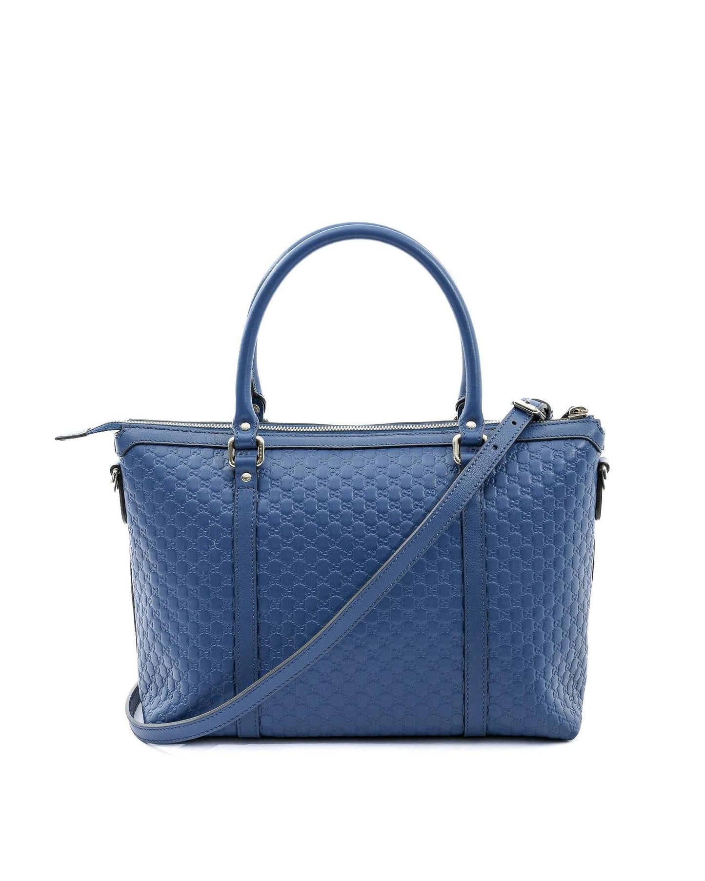 Gucci  GG Marmont Mini Shoulder Bag in Blue Leather