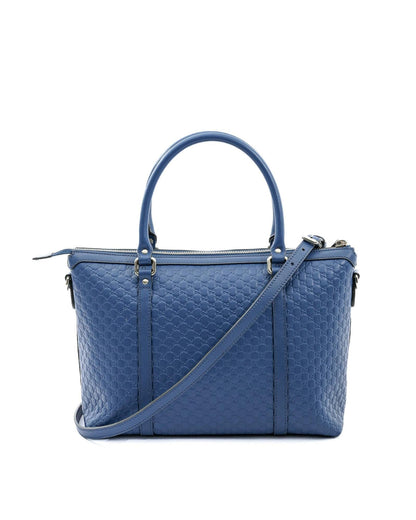 Gucci  GG Marmont Mini Shoulder Bag in Blue Leather