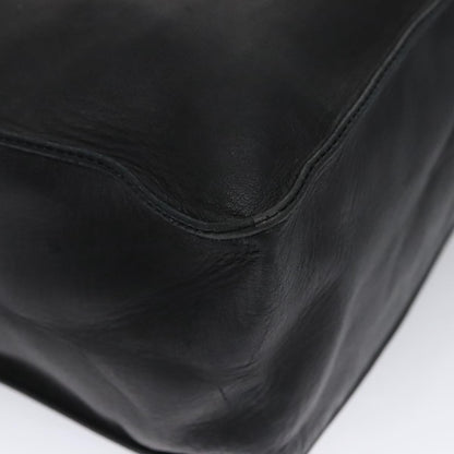 CHANEL COCO Mark Chain Tote Bag Leather Black CC 102670