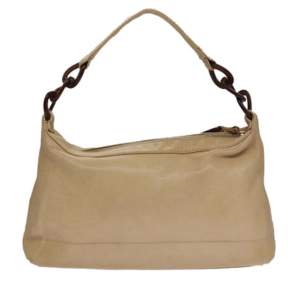 CHANEL COCO Mark Shoulder Bag Caviar Skin Beige CC 102917