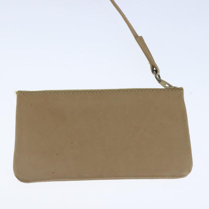 CHANEL Bicolore Chain Shoulder Bag Lamb Skin Beige Gold CC 103006
