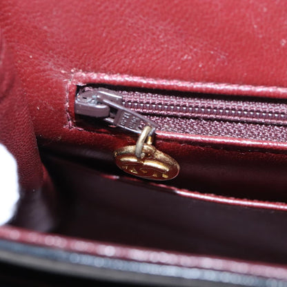 CHANEL Matelasse 25 Chain Valentine Limited Bag Lamb Skin Black CC 103226A