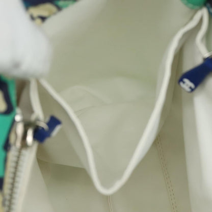 CHANEL Flower Tote Bag patent Light green CC 104343