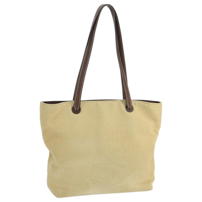 CHANEL COCO Mark Tote Bag Canvas Beige CC 104584