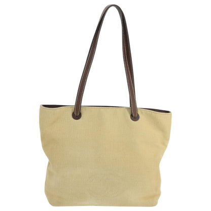 CHANEL COCO Mark Tote Bag Canvas Beige CC 104584