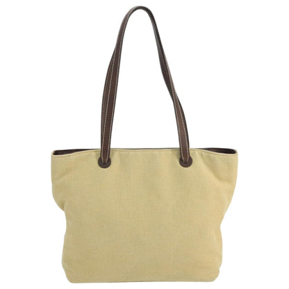 CHANEL COCO Mark Tote Bag Canvas Beige CC 104584