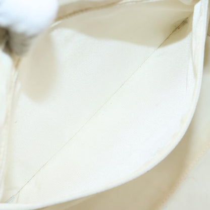CHANEL Matelasse Wild Stitch Tote Bag Leather White CC 104614