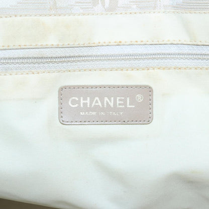 CHANEL New Travel line Tote Bag Nylon Beige CC 104648