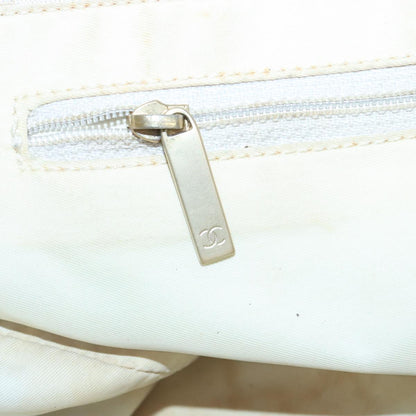 CHANEL New Travel line Tote Bag Nylon Beige CC 104648