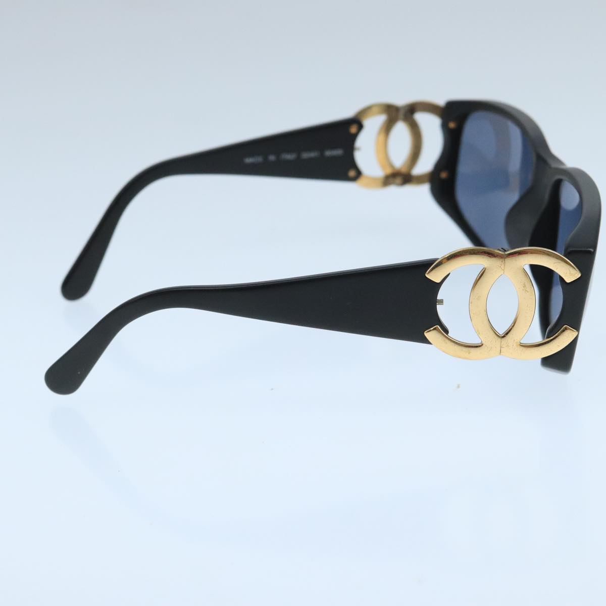 CHANEL Sunglasses plastic Black CC 104686